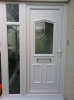 Front Door With Decorative Panel With Matching Decorative Glass