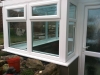 Lean to Glass Roof Retaining Wall Door With Glass Canopy