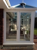 P Shaped Glass Roof Conservatory With Glass Roof & Full Tiled Roof