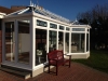 P Shaped Glass Roof Conservatory With Glass Roof & Full Tiled Roof